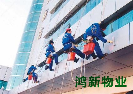 東莞的高空外墻清潔的